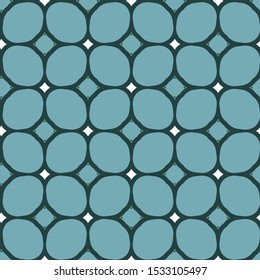 Seamless vector pattern in geometric ornamental style