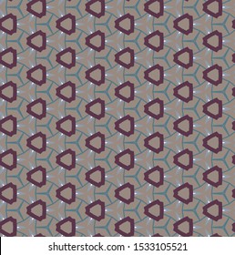 Seamless vector pattern in geometric ornamental style