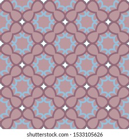 Seamless vector pattern in geometric ornamental style