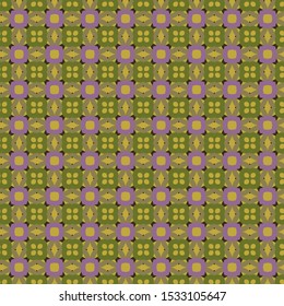 Seamless vector pattern in geometric ornamental style