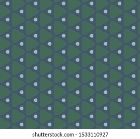 Seamless vector pattern in geometric ornamental style