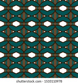 Seamless vector pattern in geometric ornamental style