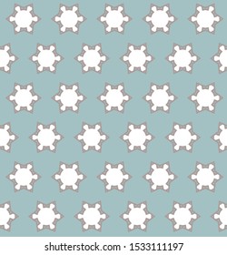 Seamless vector pattern in geometric ornamental style