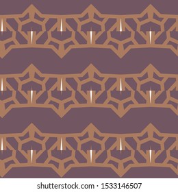 Seamless vector pattern in geometric ornamental style