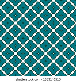 Seamless vector pattern in geometric ornamental style