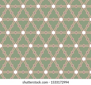 Seamless vector pattern in geometric ornamental style