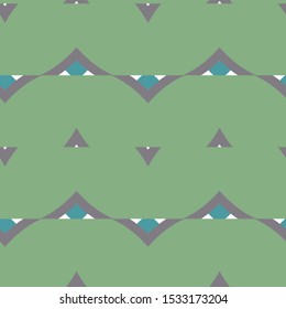Seamless vector pattern in geometric ornamental style