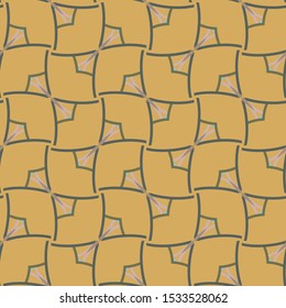 Seamless vector pattern in geometric ornamental style