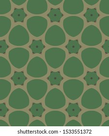 Seamless vector pattern in geometric ornamental style