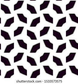 Seamless vector pattern in geometric ornamental style