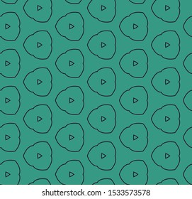 Seamless vector pattern in geometric ornamental style