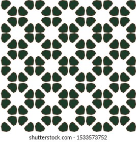 Seamless vector pattern in geometric ornamental style