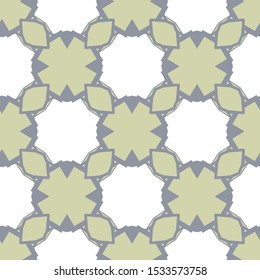 Seamless vector pattern in geometric ornamental style