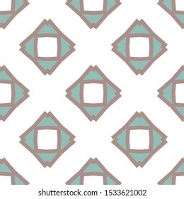 Seamless vector pattern in geometric ornamental style