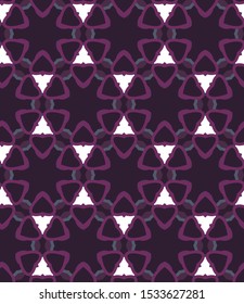 Seamless vector pattern in geometric ornamental style