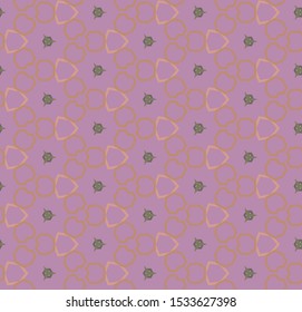 Seamless vector pattern in geometric ornamental style