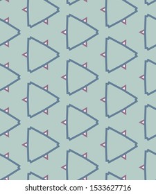 Seamless vector pattern in geometric ornamental style