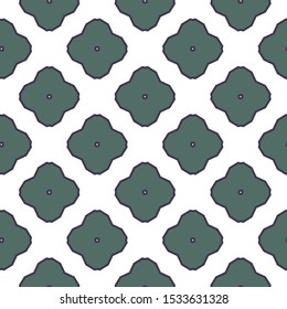 Seamless vector pattern in geometric ornamental style