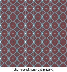 Seamless vector pattern in geometric ornamental style