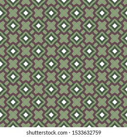 Seamless vector pattern in geometric ornamental style