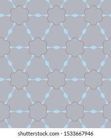 Seamless vector pattern in geometric ornamental style