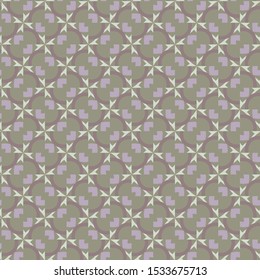 Seamless vector pattern in geometric ornamental style