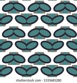 Seamless vector pattern in geometric ornamental style