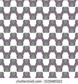Seamless vector pattern in geometric ornamental style