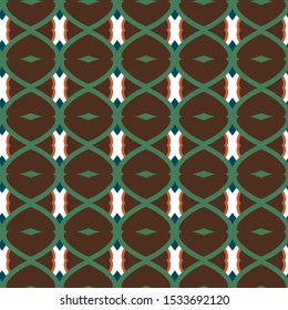 Seamless vector pattern in geometric ornamental style