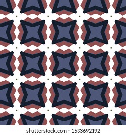 Seamless vector pattern in geometric ornamental style