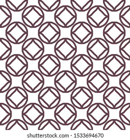 Seamless vector pattern in geometric ornamental style