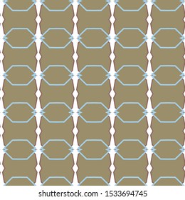 Seamless vector pattern in geometric ornamental style