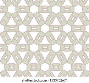 Seamless vector pattern in geometric ornamental style