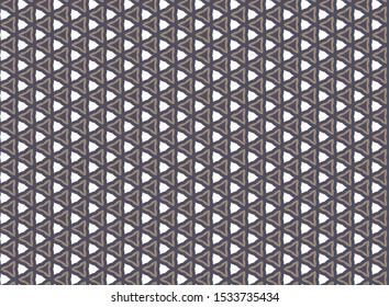 Seamless vector pattern in geometric ornamental style