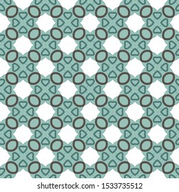 Seamless vector pattern in geometric ornamental style