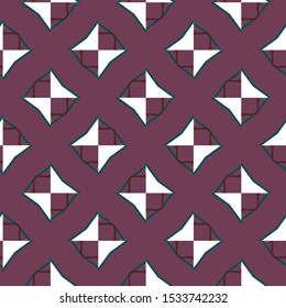 Seamless vector pattern in geometric ornamental style