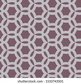 Seamless vector pattern in geometric ornamental style