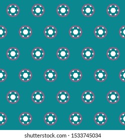 Seamless vector pattern in geometric ornamental style