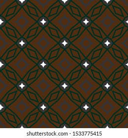 Seamless vector pattern in geometric ornamental style
