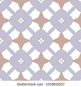 Seamless vector pattern in geometric ornamental style