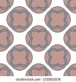 Seamless vector pattern in geometric ornamental style