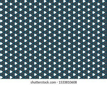Seamless vector pattern in geometric ornamental style