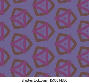 Seamless vector pattern in geometric ornamental style
