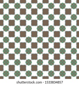 Seamless vector pattern in geometric ornamental style