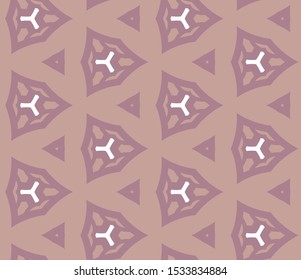 Seamless vector pattern in geometric ornamental style