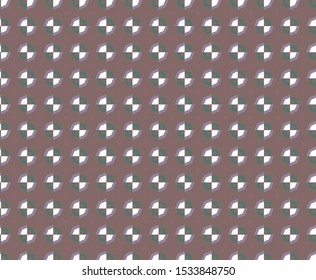 Seamless vector pattern in geometric ornamental style