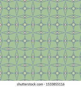 Seamless vector pattern in geometric ornamental style
