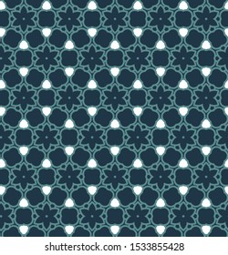 Seamless vector pattern in geometric ornamental style