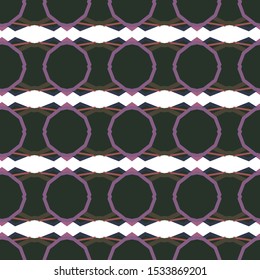 Seamless vector pattern in geometric ornamental style