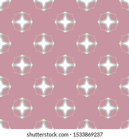 Seamless vector pattern in geometric ornamental style